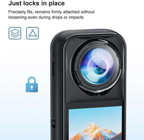 Osmo 360 Lens Guards Compatible for DJI Osmo 360 Spherical PC Protective Cover Lens Cap Case Action Camera Accessories in Saudi Arabia