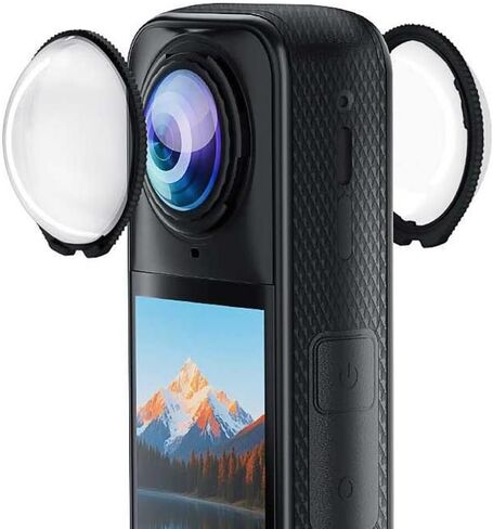 Osmo 360 Lens Guards Compatible for DJI Osmo 360 Spherical PC Protective Cover Lens Cap Case Action Camera Accessories in Saudi Arabia