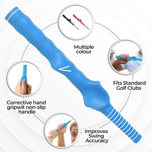 Right-Hand Golf Grip Trainer – Golf Swing Training Aid for Perfect Hand Positioning | Anti-Slip Grip Trainer for Beginners & Pros | Improve Accuracy, Power & Consistency in Saudi Arabia