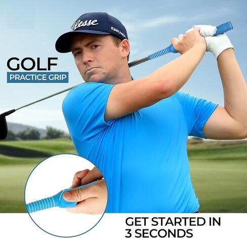 Right-Hand Golf Grip Trainer – Golf Swing Training Aid for Perfect Hand Positioning | Anti-Slip Grip Trainer for Beginners & Pros | Improve Accuracy, Power & Consistency in Saudi Arabia