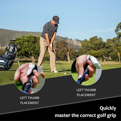 Golf Grip Trainer for Right Hand, Professional Training Aid to Perfect Your Swing Technique and Correct Hand Position, Fits All Standard Golf Clubs for Men and Women Players in Saudi Arabia