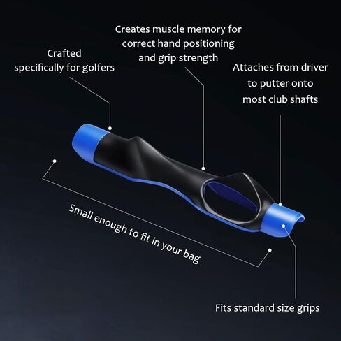 Golf Grip Trainer for Right Hand, Professional Training Aid to Perfect Your Swing Technique and Correct Hand Position, Fits All Standard Golf Clubs for Men and Women Players in Saudi Arabia
