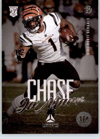 2021 Panini Chronicles Luminance Update Rookies #212 Ja'Marr Chase RC Rookie Cincinnati Bengals NFL Football Trading Card in Saudi Arabia