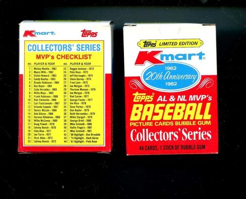 1982 Topps Baseball Card Kmart 20th Anniversary Complete Box Set K-Mart FROM CASE MINT in Saudi Arabia
