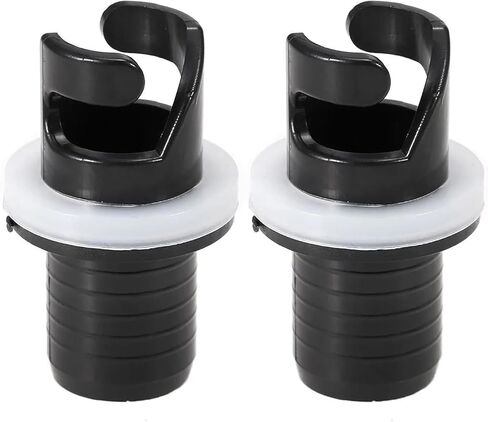 2 Pcs Black Boats Air Foot Pumps Hose Adapter Inflatable Kayak Air Valves Adapter Kayak Foot Pumps Valves Adapter for Inflatables，Kayaking in Saudi Arabia