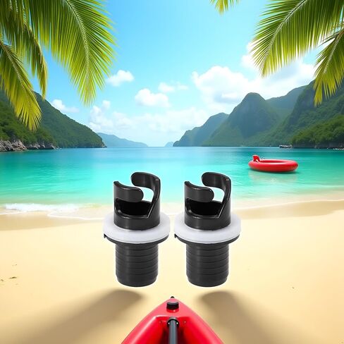 2 Pcs Black Boats Air Foot Pumps Hose Adapter Inflatable Kayak Air Valves Adapter Kayak Foot Pumps Valves Adapter for Inflatables，Kayaking in Saudi Arabia
