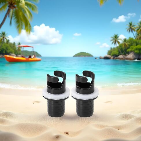 2 Pcs Black Boats Air Foot Pumps Hose Adapter Inflatable Kayak Air Valves Adapter Kayak Foot Pumps Valves Adapter for Inflatables，Kayaking in Saudi Arabia