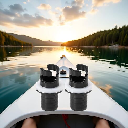 2 Pcs Black Boats Air Foot Pumps Hose Adapter Inflatable Kayak Air Valves Adapter Kayak Foot Pumps Valves Adapter for Inflatables，Kayaking in Saudi Arabia
