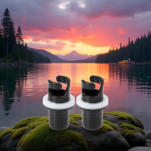 2 Pcs Black Boats Air Foot Pumps Hose Adapter Inflatable Kayak Air Valves Adapter Kayak Foot Pumps Valves Adapter for Inflatables，Kayaking in Saudi Arabia