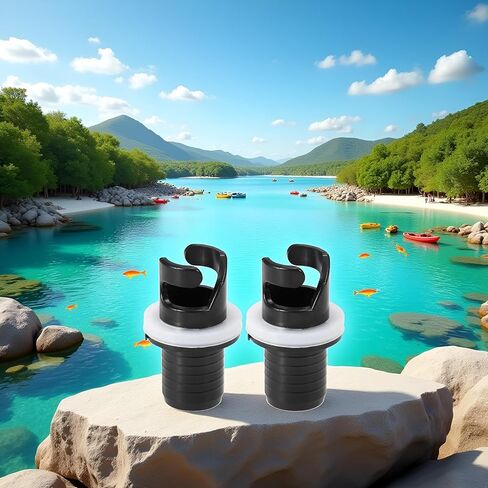 2 Pcs Black Boats Air Foot Pumps Hose Adapter Inflatable Kayak Air Valves Adapter Kayak Foot Pumps Valves Adapter for Inflatables，Kayaking in Saudi Arabia