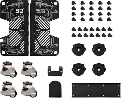 BIQU Panda Under Armor PX for Bambu-Lab P1S P1P X1C X1E, 3D Printer Dolly Cart with 360° Rotating Wheels for Easy Moving, Portable and Lockable, Printer Bottom Protector,with Rubber Brake in Kuwait