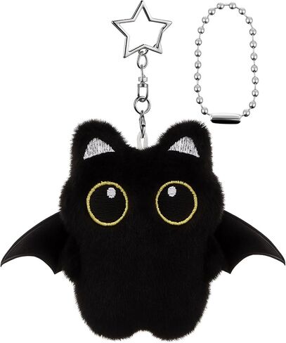 Tondiamo 5 PCS Black Cat Plush keychain bag Charm Cute Kawaii Black Cat Gifts for Handbags Prose Prescipes keychain keychain escors in Saudi Arabia