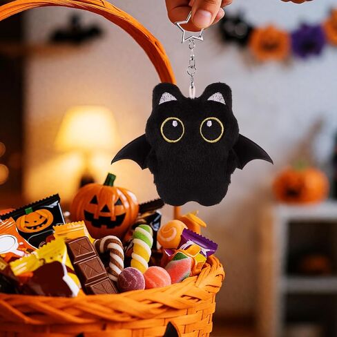 Tondiamo 5 PCS Black Cat Plush keychain bag Charm Cute Kawaii Black Cat Gifts for Handbags Prose Prescipes keychain keychain escors in Saudi Arabia