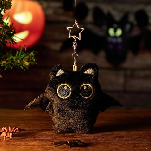 Tondiamo 5 PCS Black Cat Plush keychain bag Charm Cute Kawaii Black Cat Gifts for Handbags Prose Prescipes keychain keychain escors in Saudi Arabia