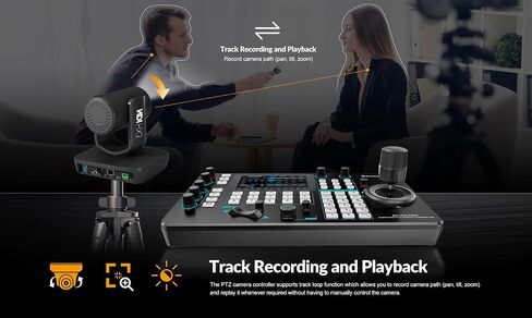 AVKANS Power PTZ Camera Joystick Controller, 5 Inch Display Preview, IP POE Camera Keyboard Controller with 4D Joystick for Live Streaming in Saudi Arabia