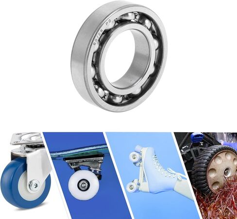 ACROPIX 62/32 Deep Groove Ball Bearings P0 32x65x17mm Lubricated Bearings Open Type Silver Tone Scooter Skateboard Wheel in Kuwait