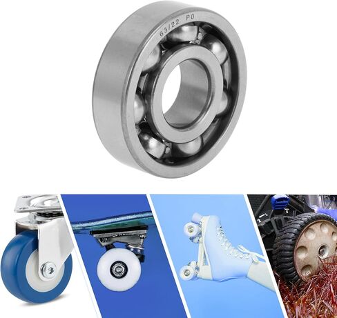 ACROPIX 62/32 Deep Groove Ball Bearings P0 32x65x17mm Lubricated Bearings Open Type Silver Tone Scooter Skateboard Wheel in Kuwait