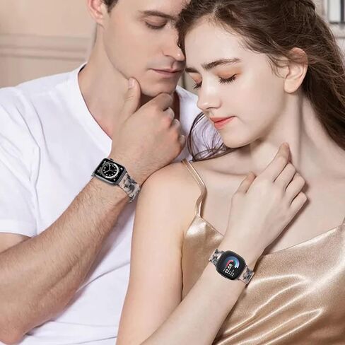 Resin Band Compatible with Fitbit Versa 4/Versa 3 Bands For Women Lightweight Bracelet Wristband Replacement For Fitbit Sense 2/Sense in Saudi Arabia