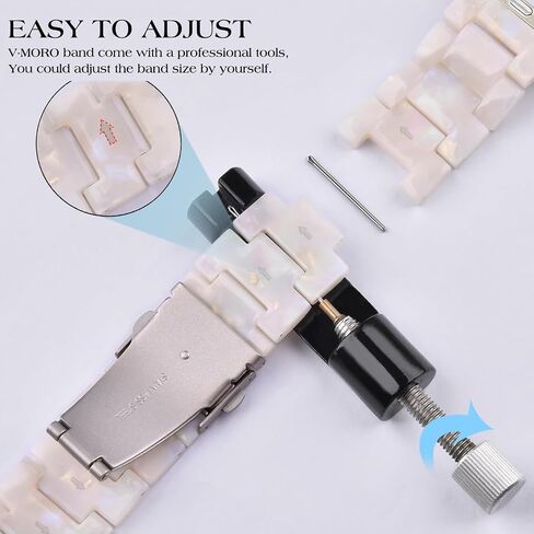 Resin Band Compatible with Fitbit Versa 4/Versa 3 Bands For Women Lightweight Bracelet Wristband Replacement For Fitbit Sense 2/Sense in Saudi Arabia