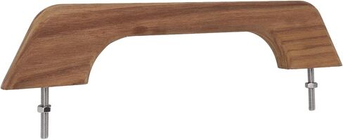 KIMISS Teak Wood Handrail Single Loop Handle 12 Inch Ergonomic Weather Marine Boating Armrest Accessories in Saudi Arabia