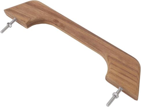 KIMISS Teak Wood Handrail Single Loop Handle 12 Inch Ergonomic Weather Marine Boating Armrest Accessories in Saudi Arabia