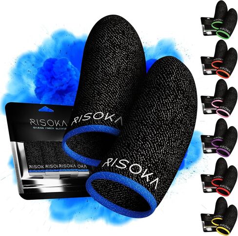 10 Pieces Gaming Finger Sleeves - Perfect Touchscreen Glide - Thumb Sleeve for Mobile Games - Dedales Gamer Profesionales - Phone Accessories in Saudi Arabia