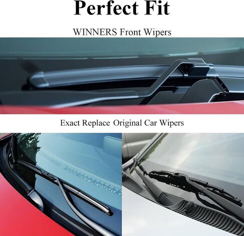 شفرات ممسحة الزجاج الأمامي مجموعة 2022-2025 Toyota Tundra & 2023-2025 Toyota Sequoia - مجموعة كاملة من الأمامية والخلفية - جميع مساحات نمط شعاع الطقس - تسهيل التثبيت in Kuwait