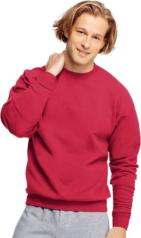 Hanes EcoSmart Crewneck Sweatshirt 2XL Wow Pink in Saudi Arabia