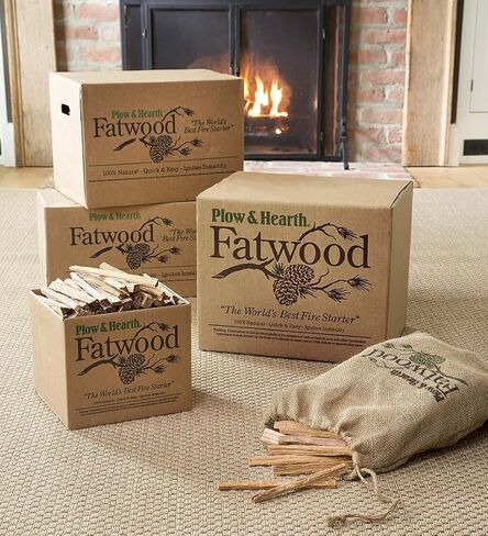 محراث وموقد 40 رطل بداية Fatwood Fire Starter ، عصي تأجيل عضوية ، غير سامة جميع النهرات الطبيعية للمواقد الخشبية المواقد الحرائق مع المخيمات حفر النار ، سهلة الإشعال الدهون in Kuwait