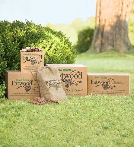 محراث وموقد 40 رطل بداية Fatwood Fire Starter ، عصي تأجيل عضوية ، غير سامة جميع النهرات الطبيعية للمواقد الخشبية المواقد الحرائق مع المخيمات حفر النار ، سهلة الإشعال الدهون in Kuwait