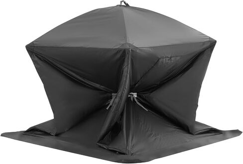 VEVOR Portable Pop-Up Tent, 1-8 Person Insulated Shelter, Large Fishing Area, Hub-Style Shanty for Winter Fishing, Waterproof Oxford Ice Cube with Anchors/Ropes/Carrying Bag in Saudi Arabia