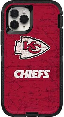 غلاف Skinit متوافق مع حافظة OtterBox Defender iPhone 11 Pro - تصميم مرخص رسميًا من NFL Kansas City Chiefs in Saudi Arabia