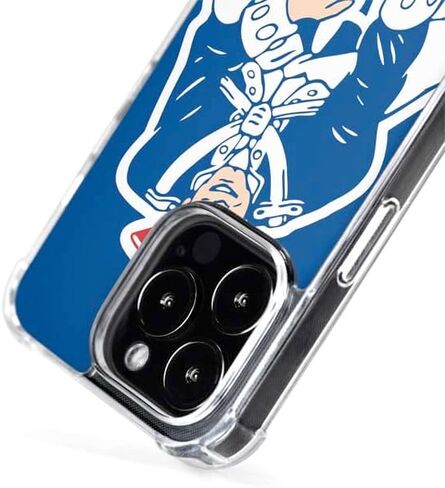 Skinit Phone Case Compatible with MagSafe iPhone 14 Pro - Officially Licensed NFL New England Patriots Retro Logo Design in Saudi Arabia