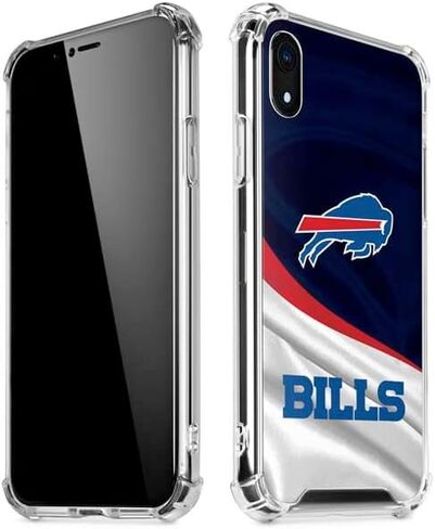 Skinit Clear Phone Case Compatible with iPhone XR - Officially Licensed NFL Buffalo Bills Design in Saudi Arabia