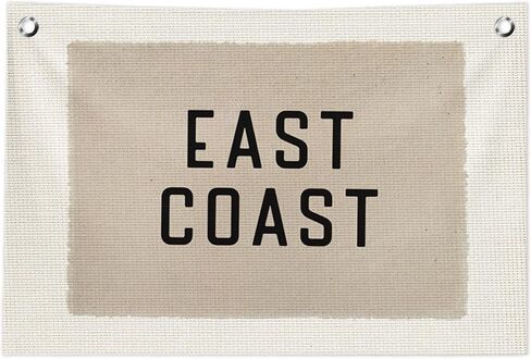 Coastal Beach Wall Decor, Beach House Decor Canvas Banner, Vintage Neutral Surf Swim Hanging Banner Flag Wall Art Decor for Home Bedroom Living Room Surf Room, 20x30 in in Kuwait