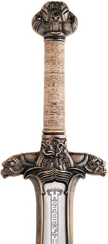 Conan The Barbarian Sword,42 '' Handmade Atlantean Swords 1095 Carbon Steel Brass Fittings, Full Tang, Leather Sheath Viking Real King Sword 7.5 lbs Gifts for Men (Conan Atlantean Swords) in Saudi Arabia