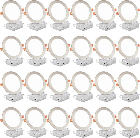 Dllt LED ضوء السقف المريح: 24 حزمة 3 بوصة إضاءة راحة ضئيلة للمطبخ - 5cct dimmable الويفر الويفير أسفل لغرفة المعيش in Kuwait