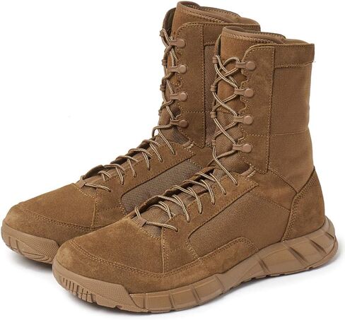Oakley Men's Coyote Leather Light Assault Boot 2 with Nylon Laces Lock System and Breathable Synthetic Material Sized 6.5 in Saudi Arabia