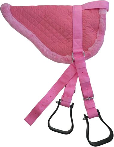 Pony Size Quilted Bareback Pad with Fuzzy Fleece Bottom and 27" Girth in Saudi Arabia