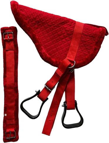 Pony Size Quilted Bareback Pad with Fuzzy Fleece Bottom and 27" Girth in Saudi Arabia