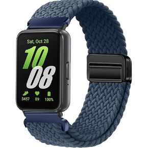 حزام مجدول من النايلون متوافق مع Galaxy Fit 3، حزام بإبزيم مغناطيسي مرن لهاتف Galaxy Fit 3 SM-R390 in Kuwait