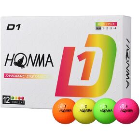本間ゴルフ Honma 2024 D1 Ball 1 Dozen (12 Balls) Golf Certified Ball in Kuwait