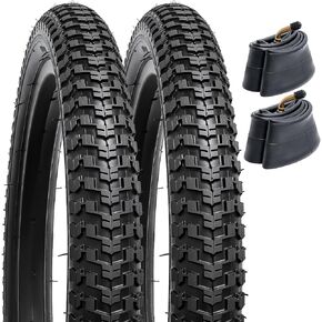 YUNSCM 12 1/2" Bike Tires 12 1/2 x 2 1/4 and Tubes 12 1/2x2 1/4 CR202 Angled Valve Compatible with 12 1/2x2 1/4 Kid Bike Bicycle Tires and Tubes- 2 Pack (Y-558) in Kuwait