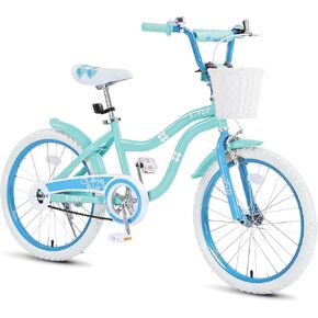 Girls Bike with Basket,Bikes for Kids 4-12 Years Old, 16 20 Inch Girl Bicycle, Cute Girl Bikes with Kickstand, Kids' Bicycles for Beginner Level Riders in Saudi Arabia