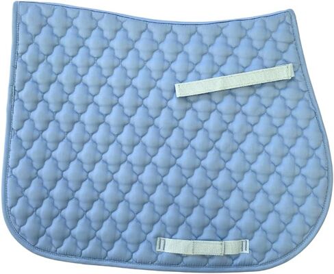 AJ Tack Quilted All-Purpose English Saddle Pad - Light Blue in Saudi Arabia