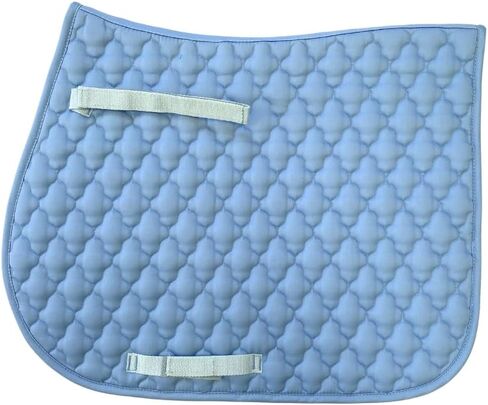 AJ Tack Quilted All-Purpose English Saddle Pad - Light Blue in Saudi Arabia
