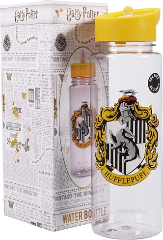 Half Moon Bay Water Bottle | Harry Potter Hufflepuff Water Bottle With Straw | Drinks Bottle | Kids Water Bottles With Straw | Harry Potter Water Bottle Harry Potter Gifts For Girls & Hufflepuff Gifts in Saudi Arabia