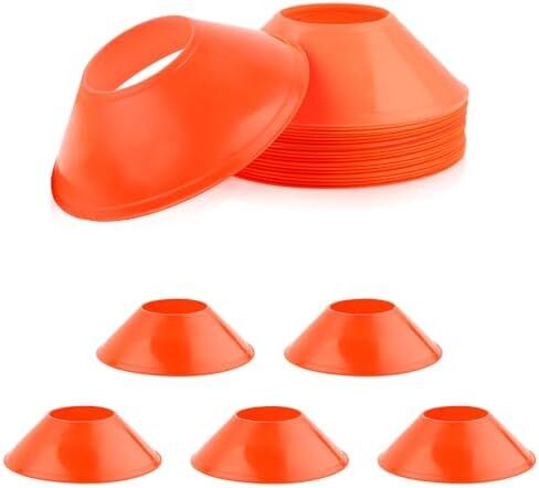 15pcs Soccer Cones for Training, Mini Football Disc Cones Flexible Agility Cones Training Cones for Basketball Football Practice Equipment Running Sports Games s Skating in Saudi Arabia