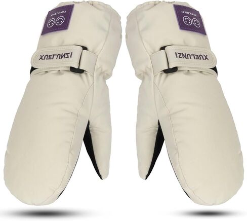 Kid's Winter Snow Ski-Gloves - Waterproof Winter Gloves Long Cuff Mittens for Boys Girls 6-12T in Saudi Arabia