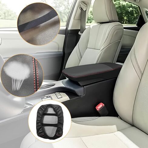 متوافق مع غطاء مسند ذراع وحدة التحكم المركزية لتويوتا RAV4 2013 2014 2015 2015 2017 2018 لوسادة محمية LIDS LIDS REST REST in Kuwait